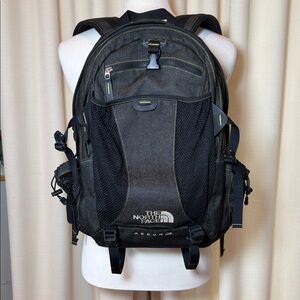 The North Face RECON SE  Black Backpack with Lime Stitching